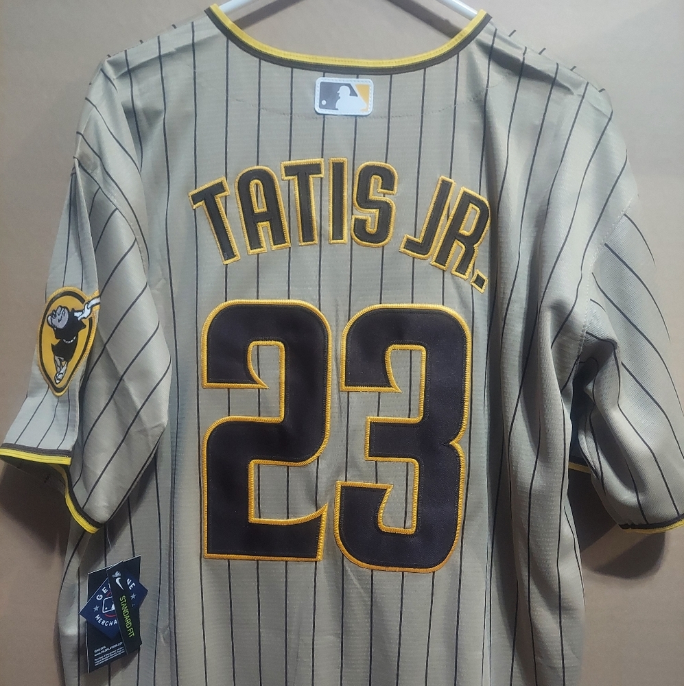 Fernando Tatis Jr. SD Padres Brown Stitched Jersey. NWT and Ships Same Day